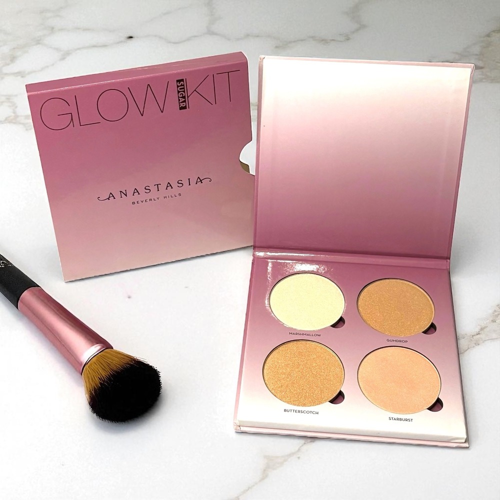 Anastasia Beverly Hills Sugar Glow Kit Highlighter Palette 4 Shades NEW